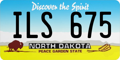 ND license plate ILS675