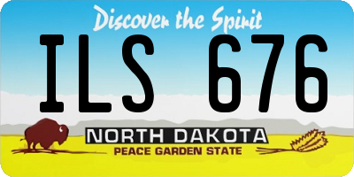 ND license plate ILS676