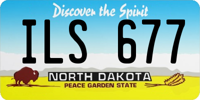 ND license plate ILS677