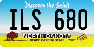 ND license plate ILS680