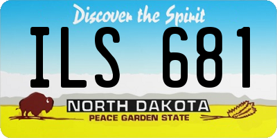 ND license plate ILS681