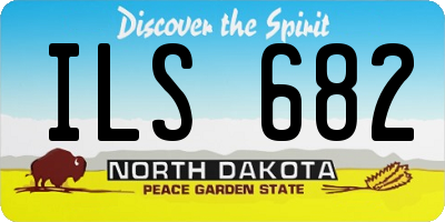 ND license plate ILS682
