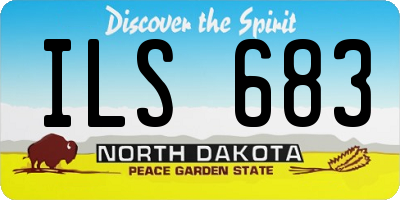 ND license plate ILS683