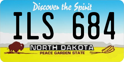 ND license plate ILS684