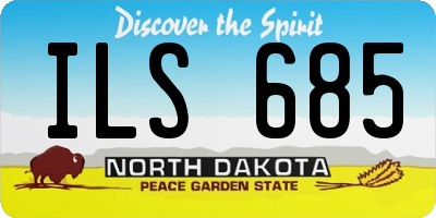 ND license plate ILS685