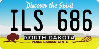ND license plate ILS686
