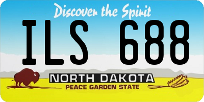 ND license plate ILS688