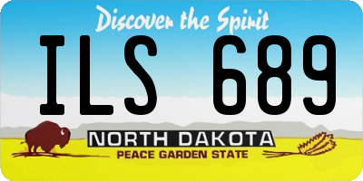ND license plate ILS689