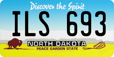 ND license plate ILS693
