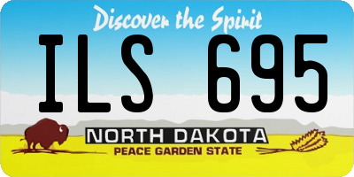 ND license plate ILS695