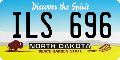 ND license plate ILS696