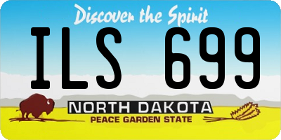 ND license plate ILS699