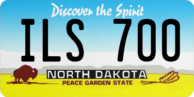 ND license plate ILS700