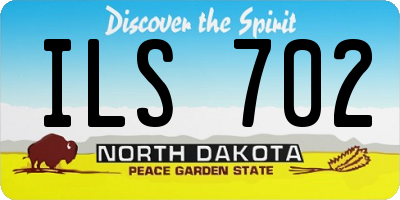 ND license plate ILS702