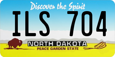 ND license plate ILS704