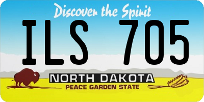 ND license plate ILS705