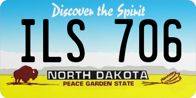 ND license plate ILS706