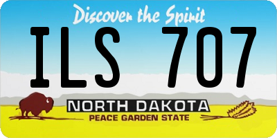 ND license plate ILS707