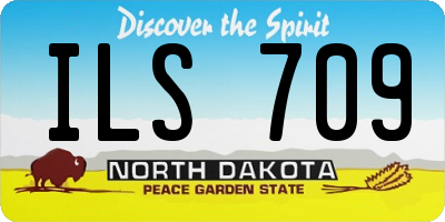ND license plate ILS709