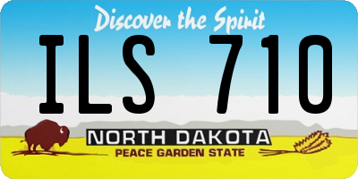 ND license plate ILS710