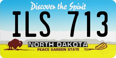 ND license plate ILS713