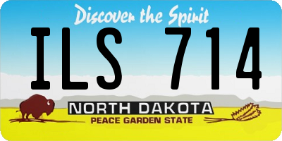 ND license plate ILS714