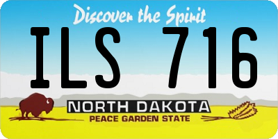 ND license plate ILS716