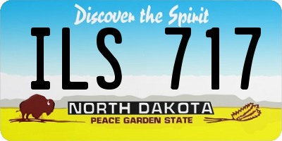 ND license plate ILS717