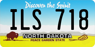 ND license plate ILS718
