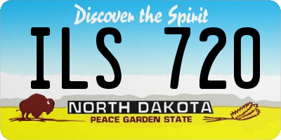 ND license plate ILS720