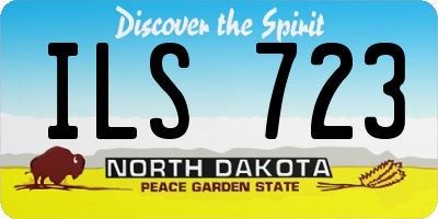 ND license plate ILS723