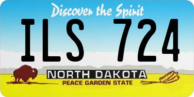 ND license plate ILS724