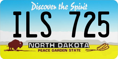 ND license plate ILS725