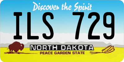 ND license plate ILS729