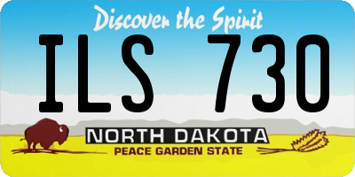 ND license plate ILS730