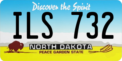 ND license plate ILS732
