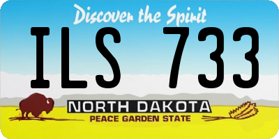 ND license plate ILS733