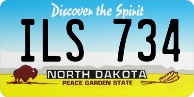 ND license plate ILS734