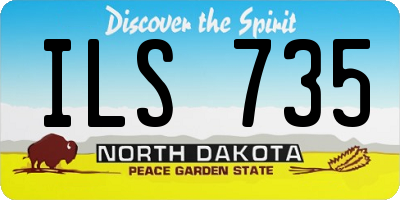 ND license plate ILS735