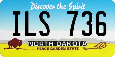 ND license plate ILS736