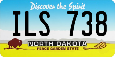 ND license plate ILS738