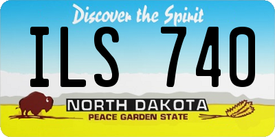ND license plate ILS740