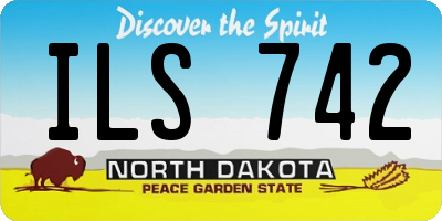 ND license plate ILS742