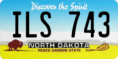 ND license plate ILS743