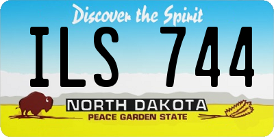 ND license plate ILS744