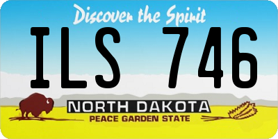 ND license plate ILS746