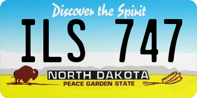 ND license plate ILS747