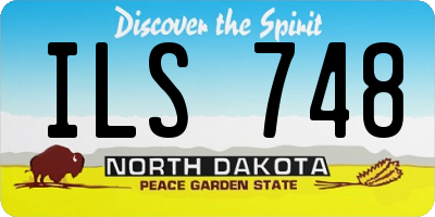 ND license plate ILS748