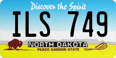 ND license plate ILS749