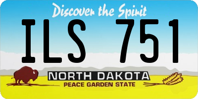ND license plate ILS751